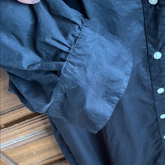 Black Button-Up Shirt Dress - Picture 5 of 8